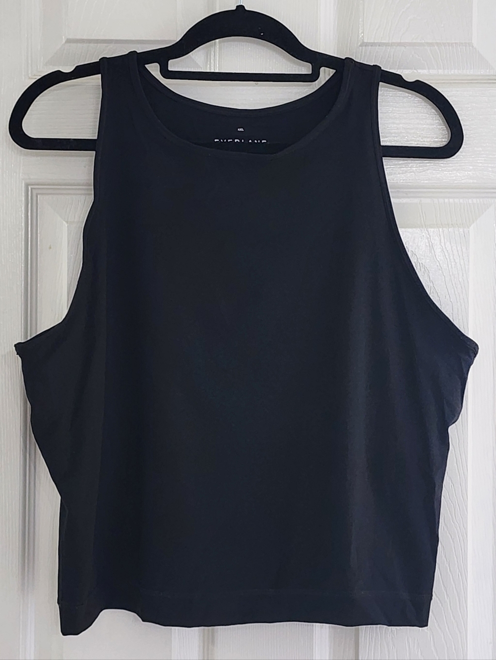 Everlane The Perform Tank with Built-In Shelf Bra - Black